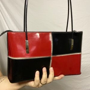 BLACK AND RED CHECKER VINTAGE PURSE